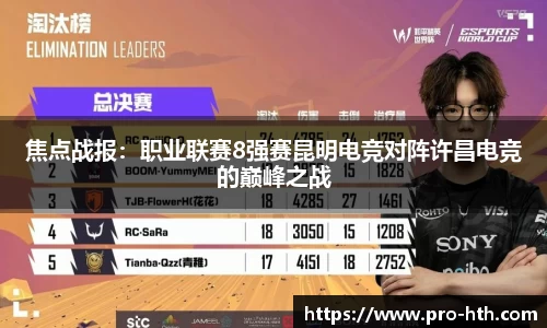 焦点战报：职业联赛8强赛昆明电竞对阵许昌电竞的巅峰之战